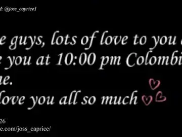 Chaturbate Live Sex Cam of joss_caprice