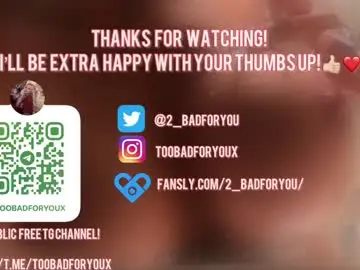 Chaturbate Live Sex Cam of 2badforyou