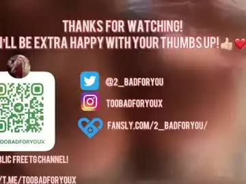 Chaturbate Sex Chat of 2badforyou